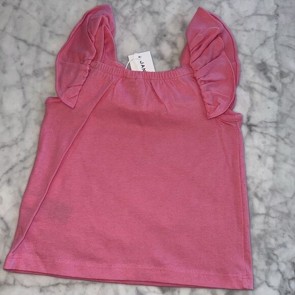 Janie & Jack Yellow and Pink Ruffle Top Bundle 18/24M - Picture 6 of 7